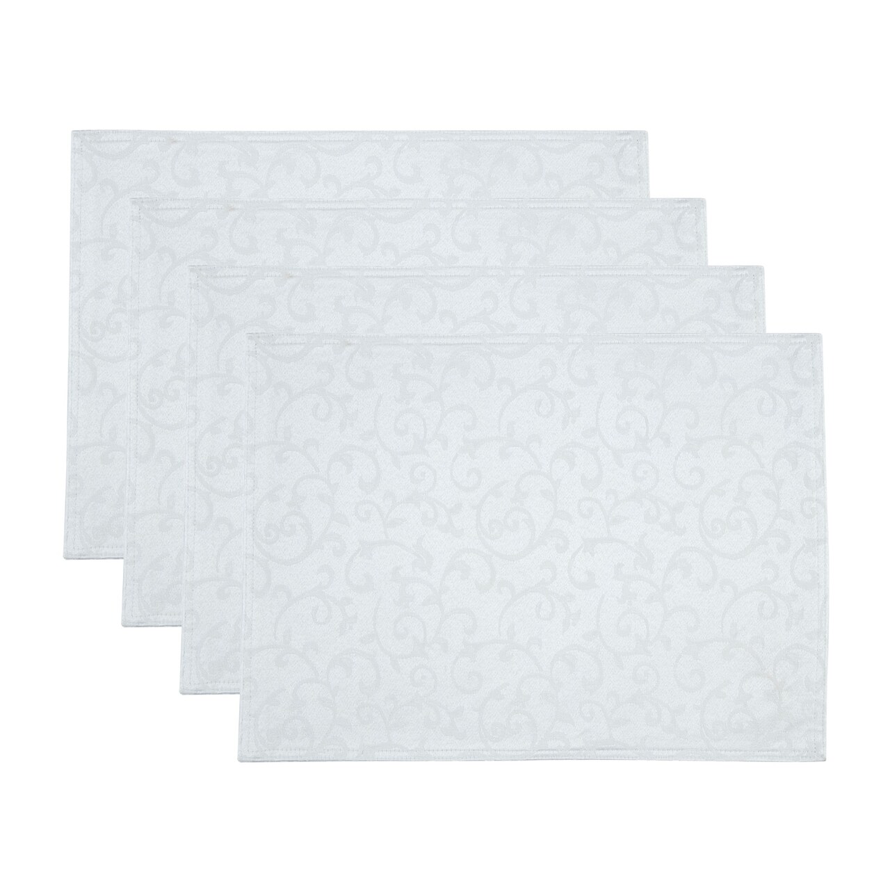 Lenox Opal Innocence Placemats, Set of 4, White - 13"W x 18"L